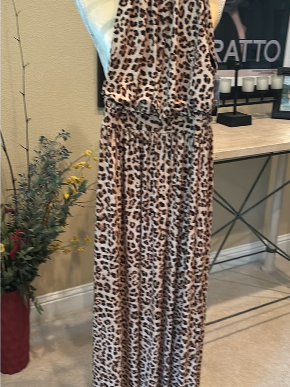 Women’s leopard goddess dress